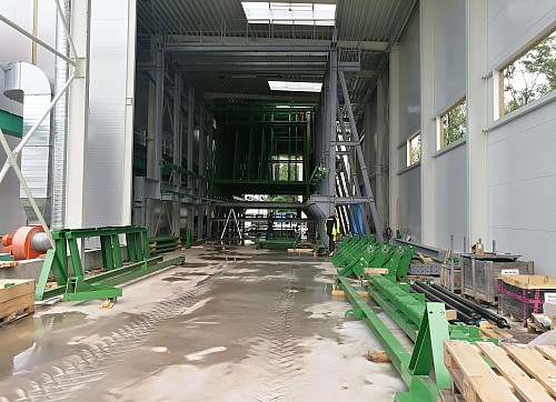 Plošiny pro technologii vč. montáže technologie - Kloboucká lesní s.r.o.