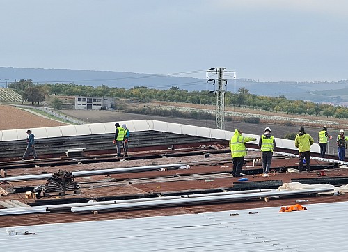 Výměna střešního pláště 5000m² - okres Brno